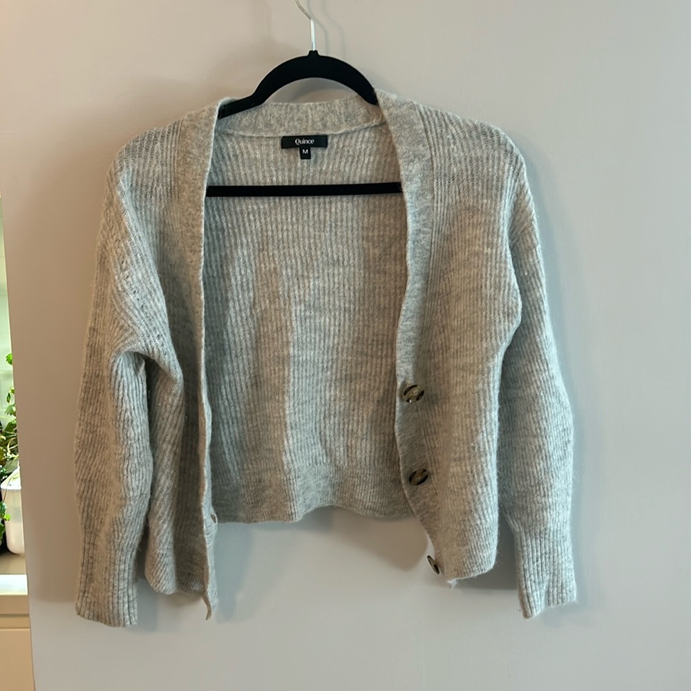 Cropped cashmere sweater